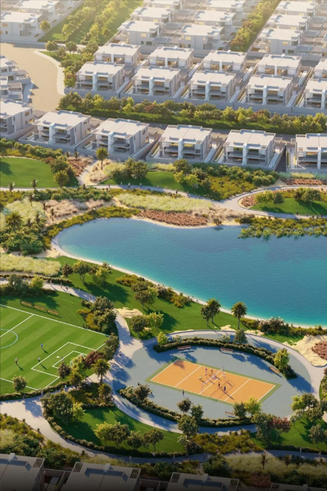 Dubai residential community with sports and leisure amenities